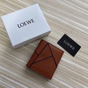 LOEWE Brown triple fold wallet